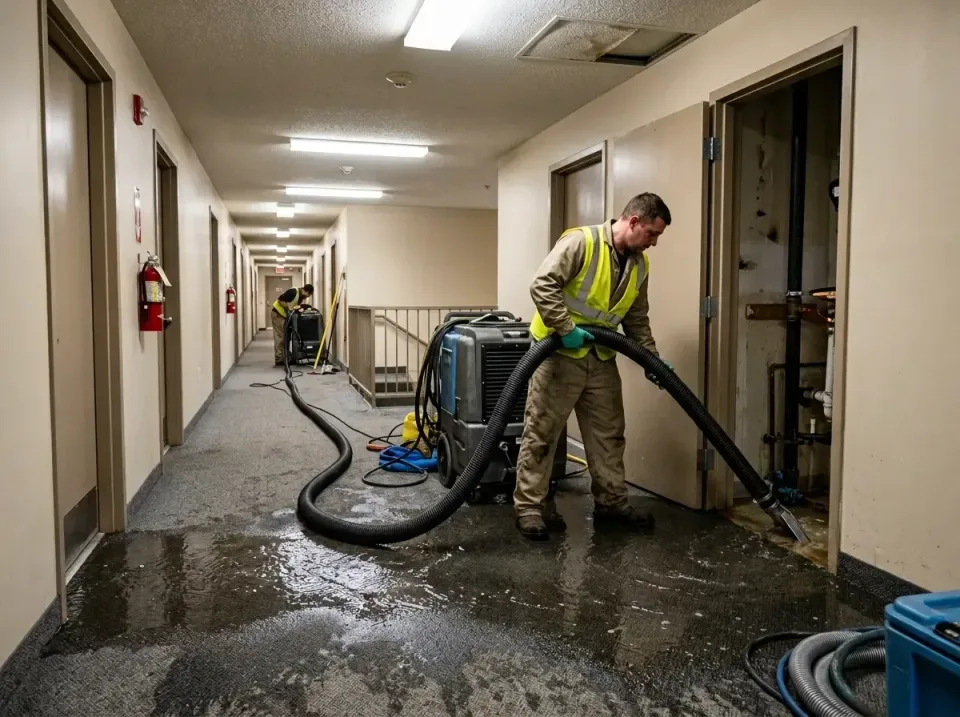 multi-unit-apartment-hallway-f-005 — frequently asked questions, Emergency Burst Pipe Water Extraction & Removal in Northvil…